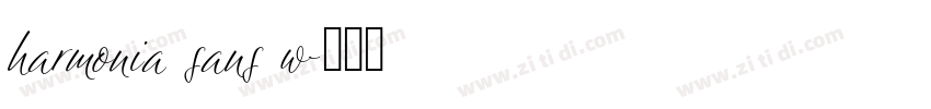harmonia sans w字体转换